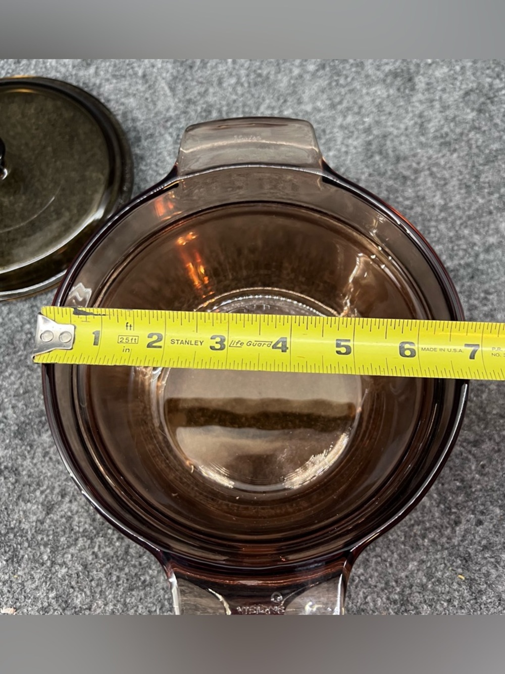 Visions Amber Double Boiler Pot W/Pyrex Lid Cookware V 1.5 B, V20B & P83C France - Picture 11 of 11